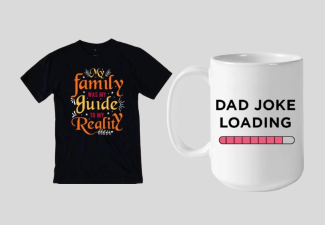 personalized family t-shirt and unique mugs that increase joy and love in the family