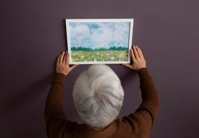 customized gifts like wall art will touch senior person hearts.